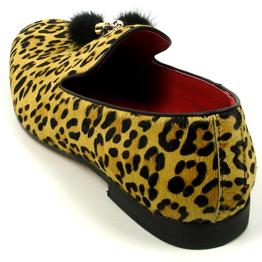 FI-7402 Leopard Pony Hair with Tassel Loafer Fiesso by Aurelio Garcia