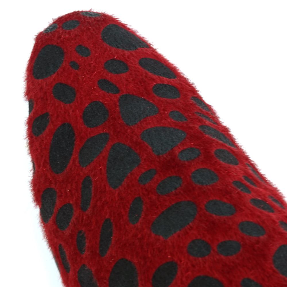 FI-7532 Red Black Leopard Pony Hair Slip on Loafer Fiesso by Aurelio Garcia