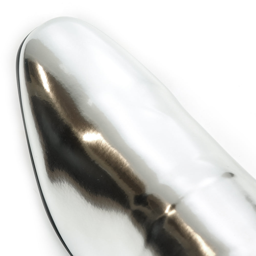 FI-7548 Silver Patent Leather Slip on Loafer Fiesso by Aurelio Garcia