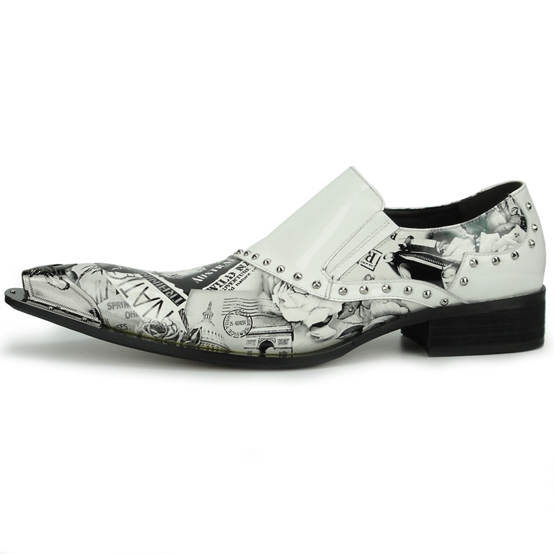 FI-6864 White Leather Fiesso by Aurelio Garcia Mens leather shoes