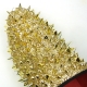 FI-7239 Black Glitter Gold Spikes Fiesso by Aurelio Garcia