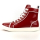FI-2416 Red Patent Leather High Top Sneaker 