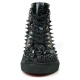 FI-2369 Black Spikes High Top Sneakers