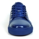 FI-2415-2 Navy Patent Lace up Low Cut Leather Sneaker