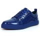 FI-2415-2 Navy Patent Lace up Low Cut Leather Sneaker