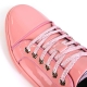 FI-2415-2 Orange Patent Lace up Low Cut Leather Sneaker