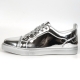 FI-2415-2 Silver Patent Lace up Low Cut Leather Sneaker