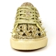 FI-2429 Gold Glitter Gold Spikes Low Cut Sneaker Encore by Fiesso