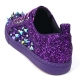 FI-2429 Purple Glitter Purple Spikes Low Cut Sneaker Encore by Fiesso