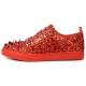 FI-2429 Red Glitter Red Spikes Low Cut Sneaker Encore by Fiesso