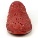FI-7516 Red Suede Rhinestones Spikes Slip on Loafer Fiesso by Aurelio Garcia