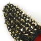 FI-7517 Black Glitter Gold Spikes Slip on Loafer Fiesso by Aurelio Garcia