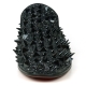 FI-7517 Black Glitter Black Spikes Slip on Loafer Fiesso by Aurelio Garcia
