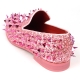 FI-7517 Pink Glitter Pink Spikes Slip on Loafer Fiesso by Aurelio Garcia