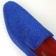 FI-7525 Blue Suede Blue Rhinestones Slip on Loafer Fiesso by Aurelio Garcia 