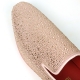 FI-7525 Pink Suede Pink Rhinestones Slip on Loafer Fiesso by Aurelio Garcia 