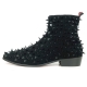 FI-7527 Black Suede Black Spikes Boot Encore by Fiesso