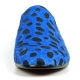 FI-7532 Black Blue Leopard Print Pony Hair  Slip On Loafer Fiesso by Aurelio Garcia