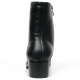 FI-7540 Black White Sneake Print Boot Fiesso by Aurelio Garcia